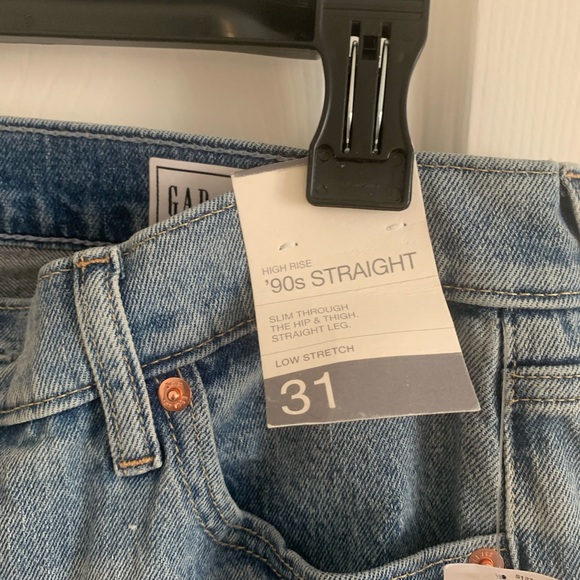 GAP Women’s 90s Straight high rise jeans-31-12tall new with tags - Picture 4 of 9